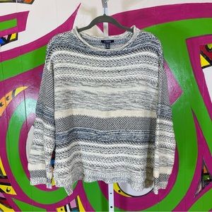 Chaps, Striped Knit Sweater. Size XL. In excellent condition!